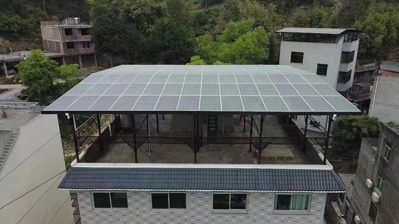 赣州15kw+10kwh自建别墅家庭光伏储能系统